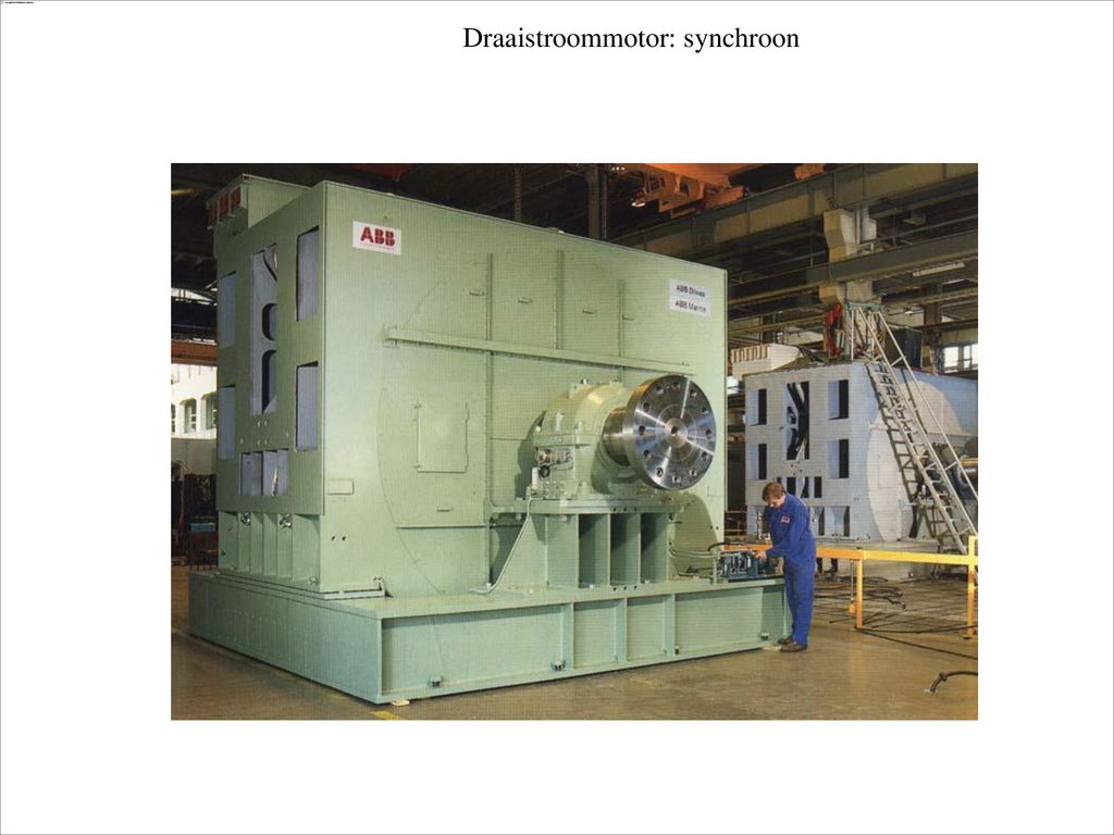Synchrone draaistroommotor(12MW).