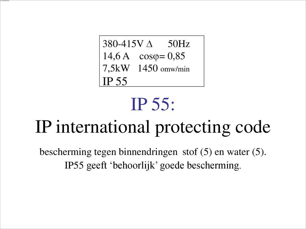 IP international protecting code
