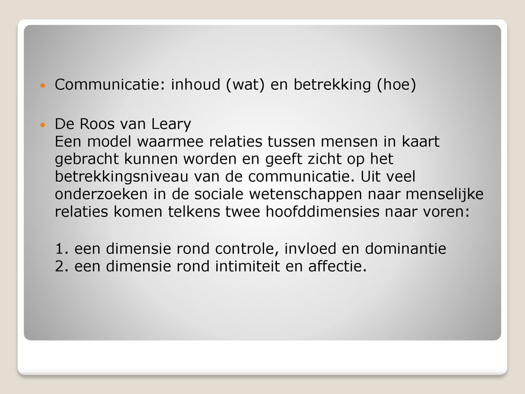 Communicatie En Hulpverlening - Ppt Download