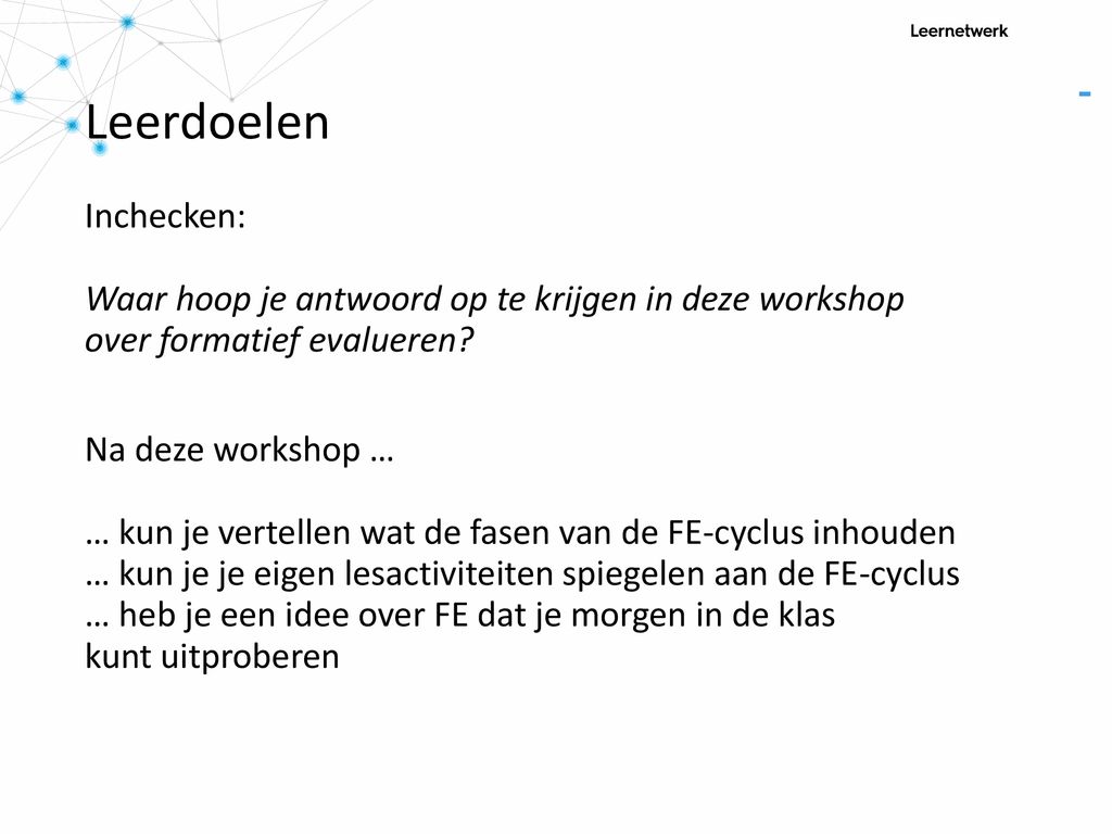 Conferentie Formatief Toetsen 21 November Ppt Download