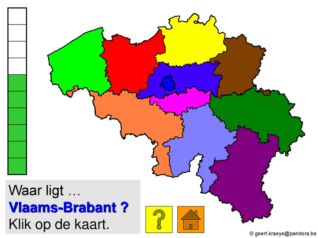 Waar ligt … Vlaams-Brabant Klik op de kaart.