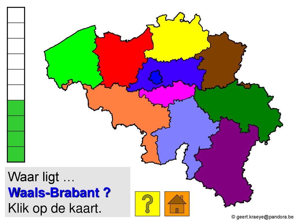 Waar ligt … Waals-Brabant Klik op de kaart.