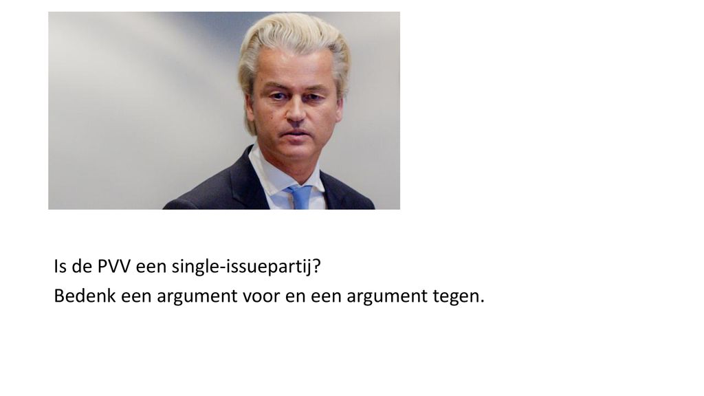 Is de PVV een single-issuepartij