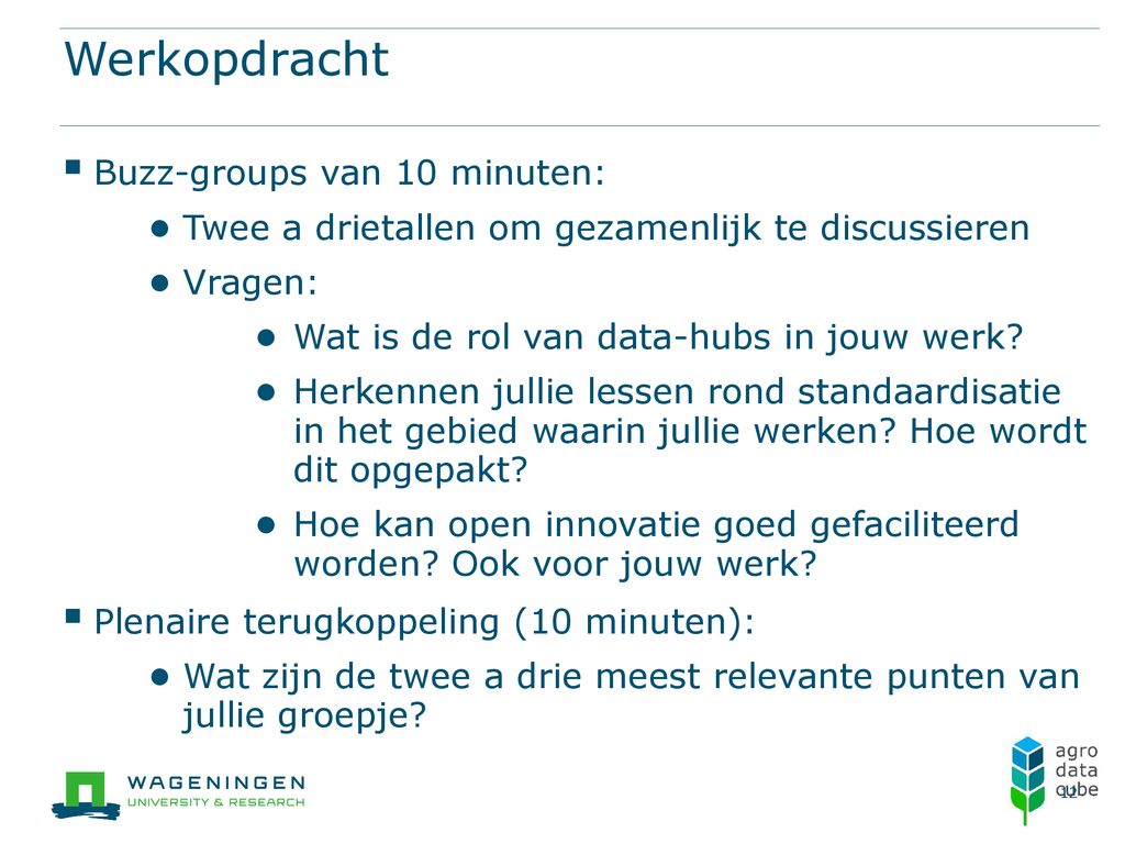 Agro Data Cube: Big Data faciliteit voor open innovatie - ppt download