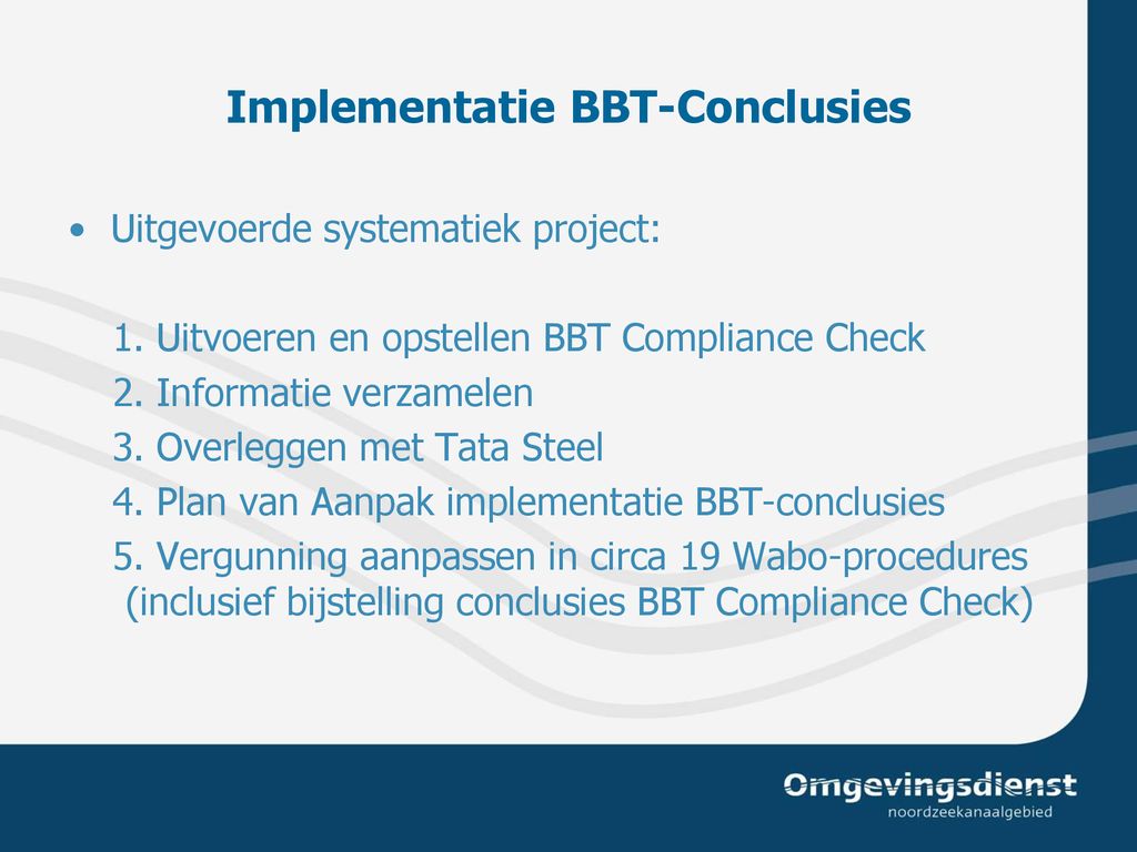 Implementatie BBT-Conclusies