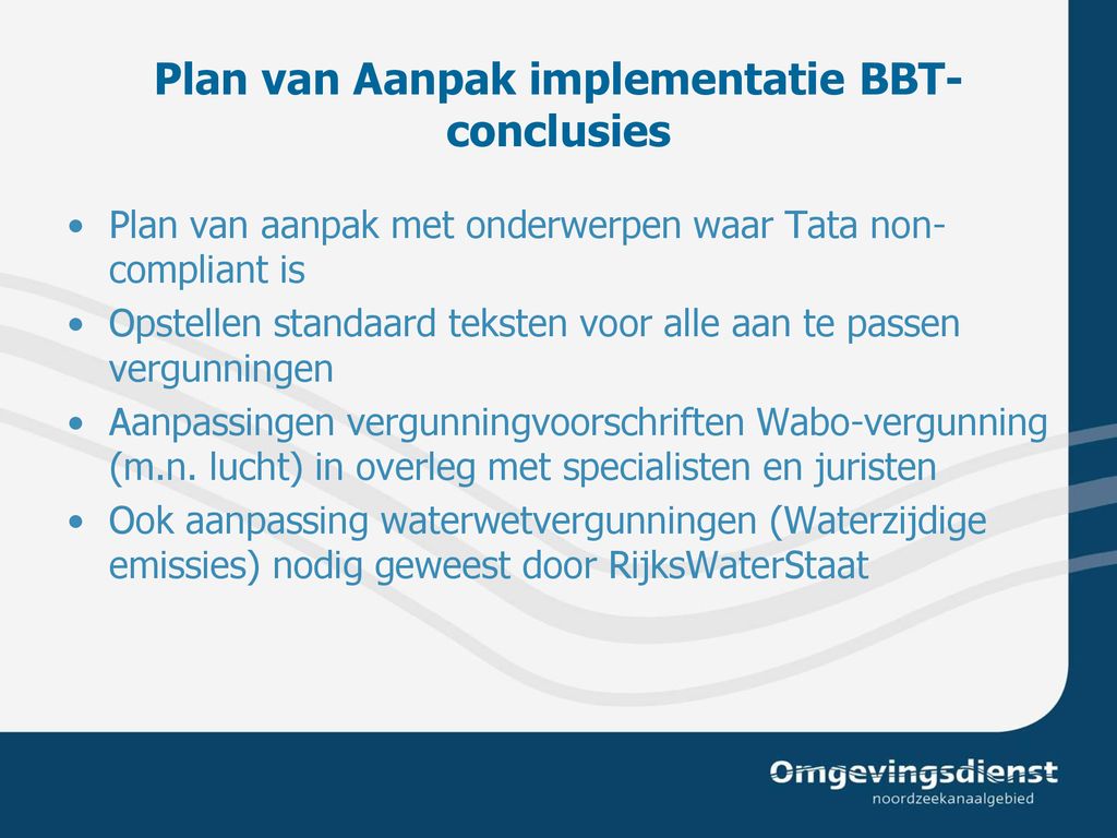 Plan van Aanpak implementatie BBT-conclusies