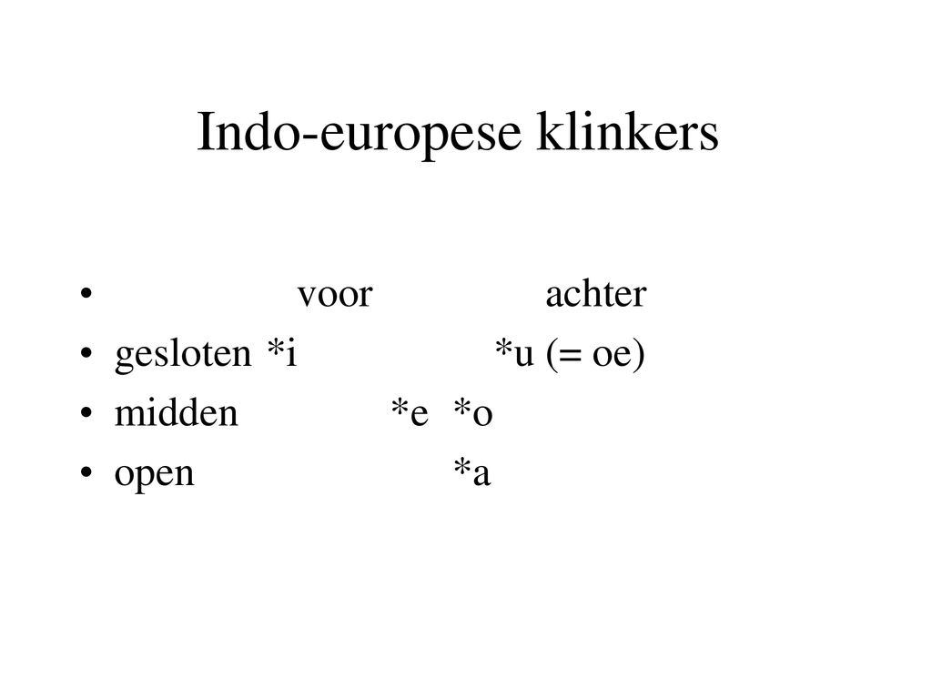 Indo-europese klinkers