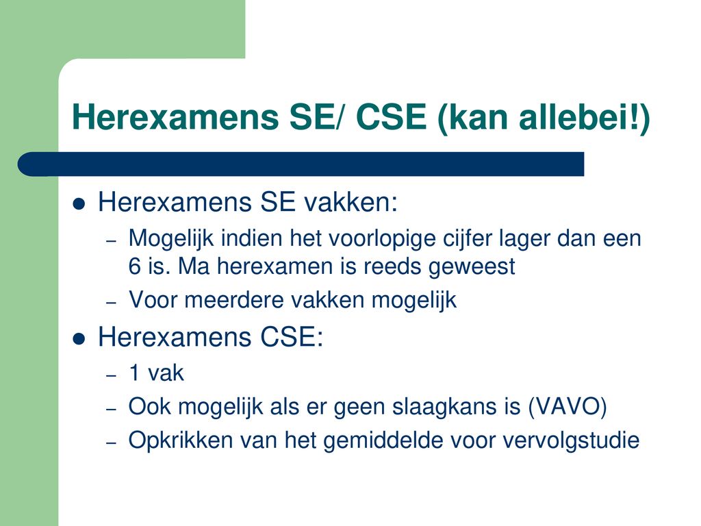 Informatieavond examentraject 5 havo ppt download