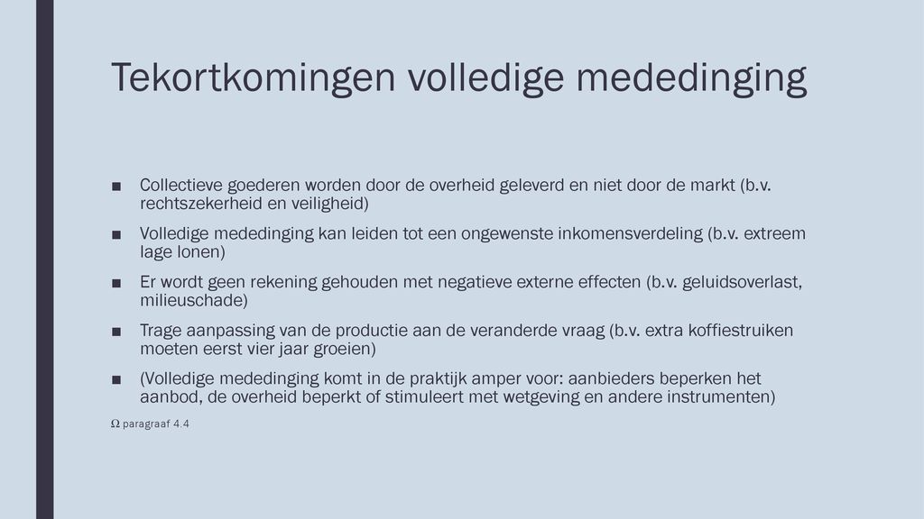 Hoofdstuk 4 Volledige Mededinging - Ppt Download