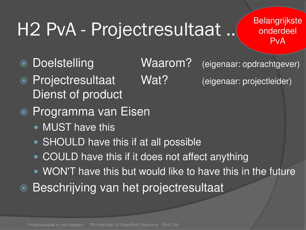 H2 PvA - Projectresultaat …