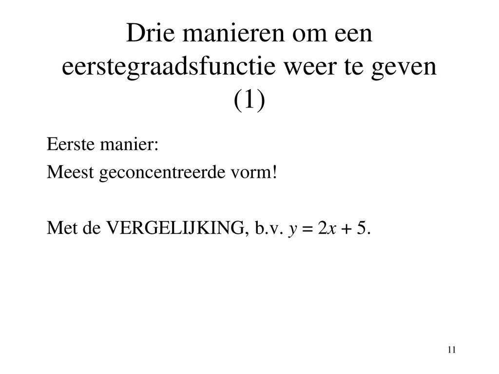 1 Eerstegraadsfuncties Ppt Download