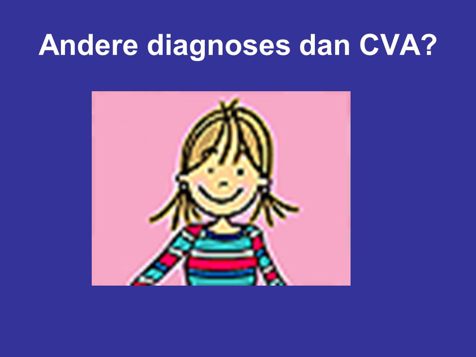 Andere diagnoses dan CVA