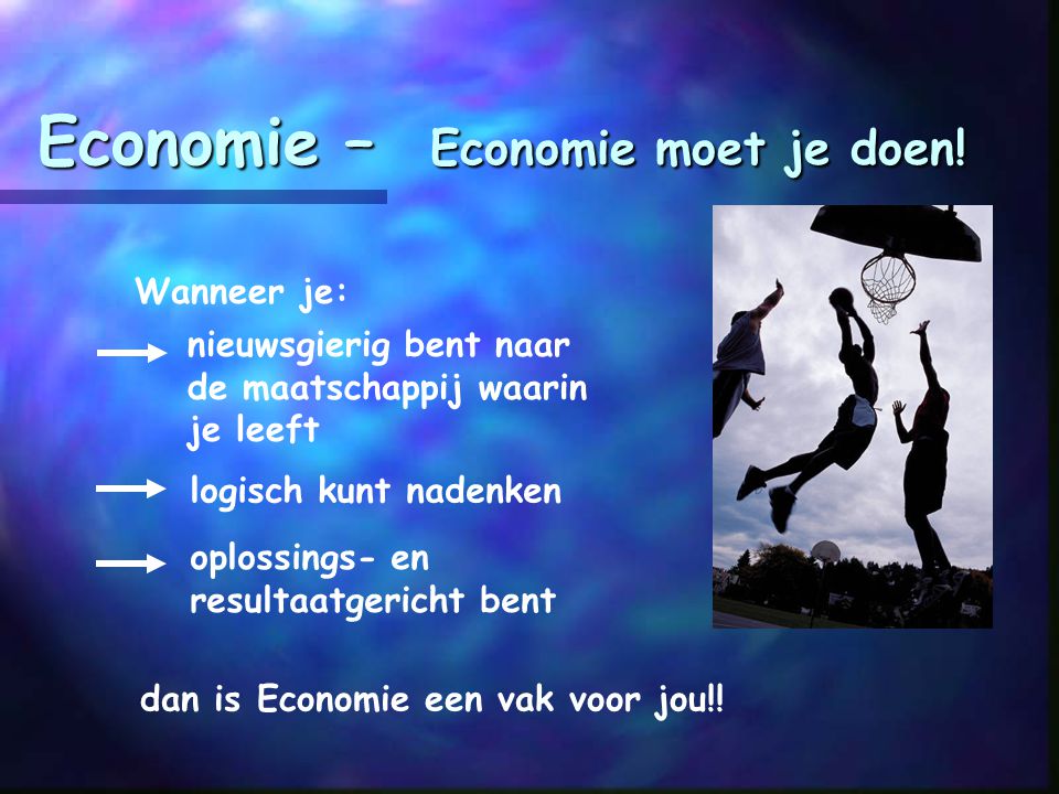 Economie – Economie moet je doen!