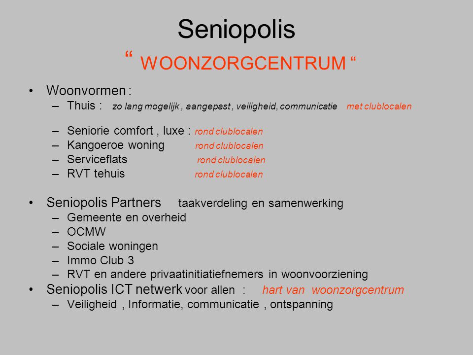 Seniopolis WOONZORGCENTRUM