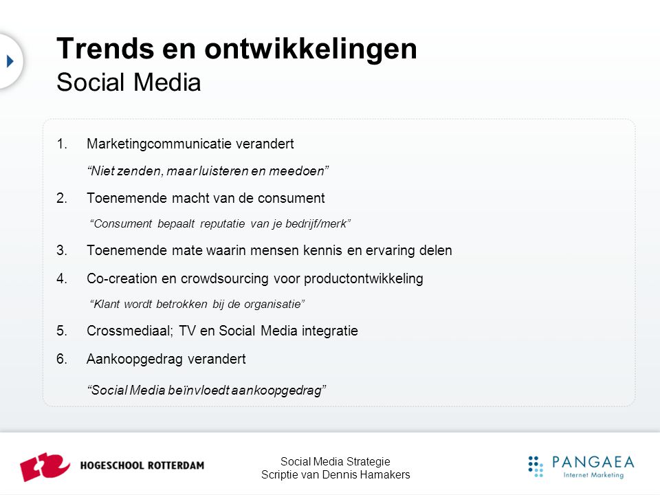 Trends en ontwikkelingen Social Media