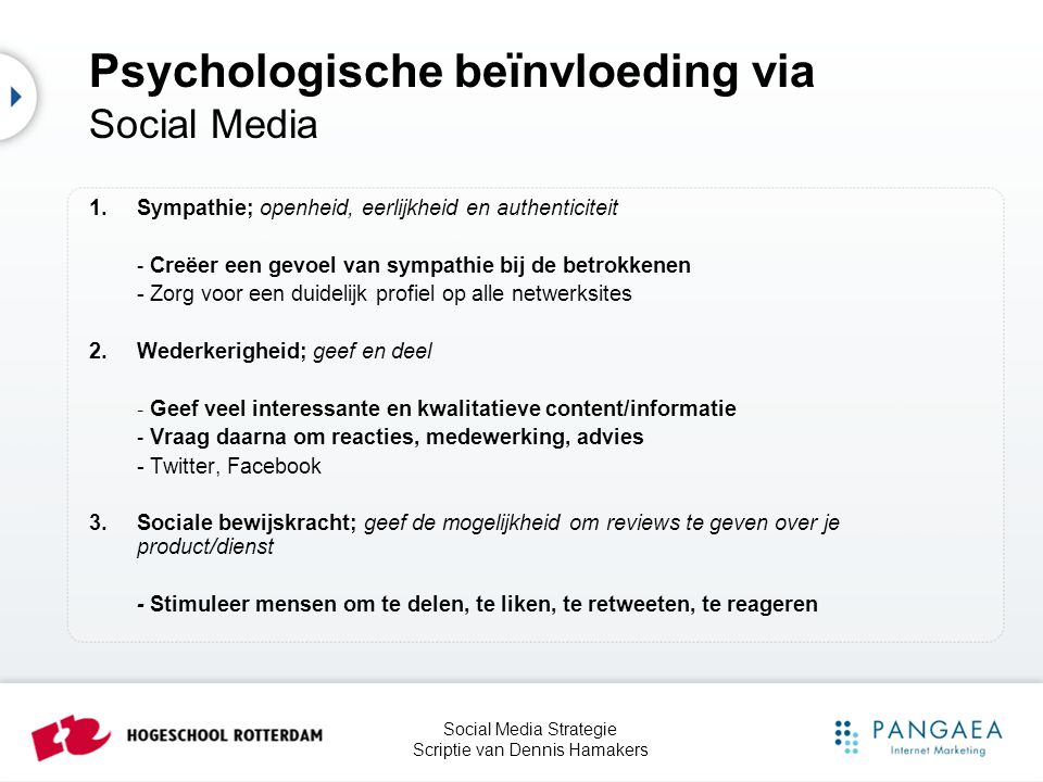 Psychologische beïnvloeding via Social Media