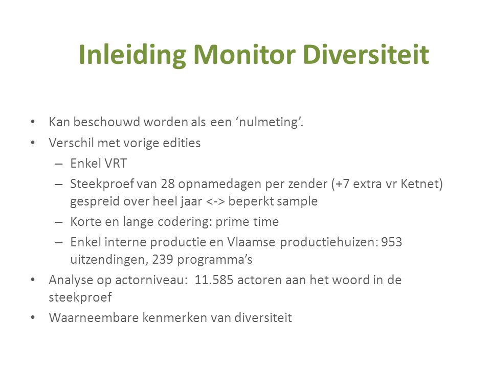 Inleiding Monitor Diversiteit