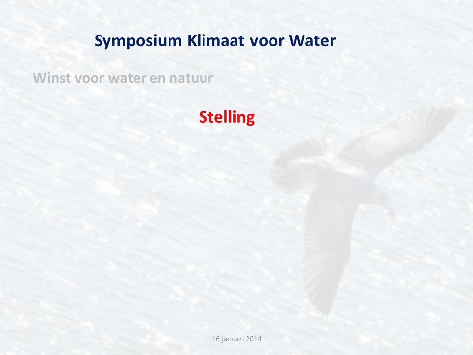 Symposium Klimaat voor Water