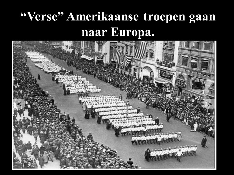 Verse Amerikaanse troepen gaan naar Europa.