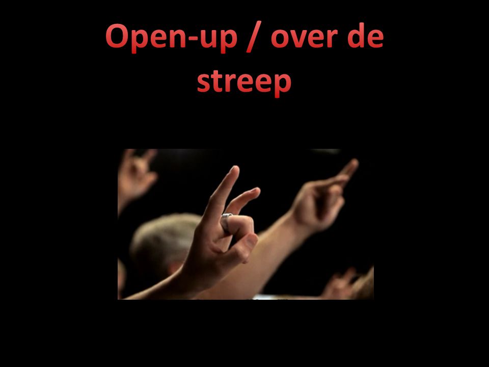 Open-up / over de streep