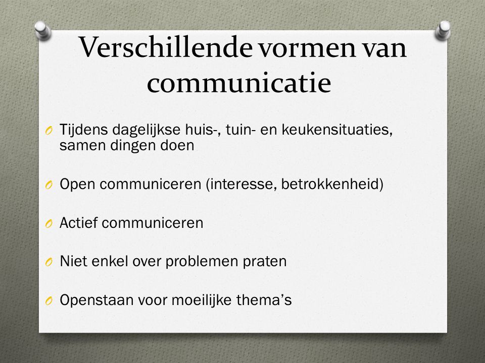 Verschillende vormen van communicatie