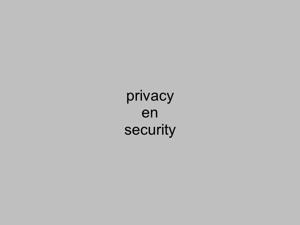 privacy en security