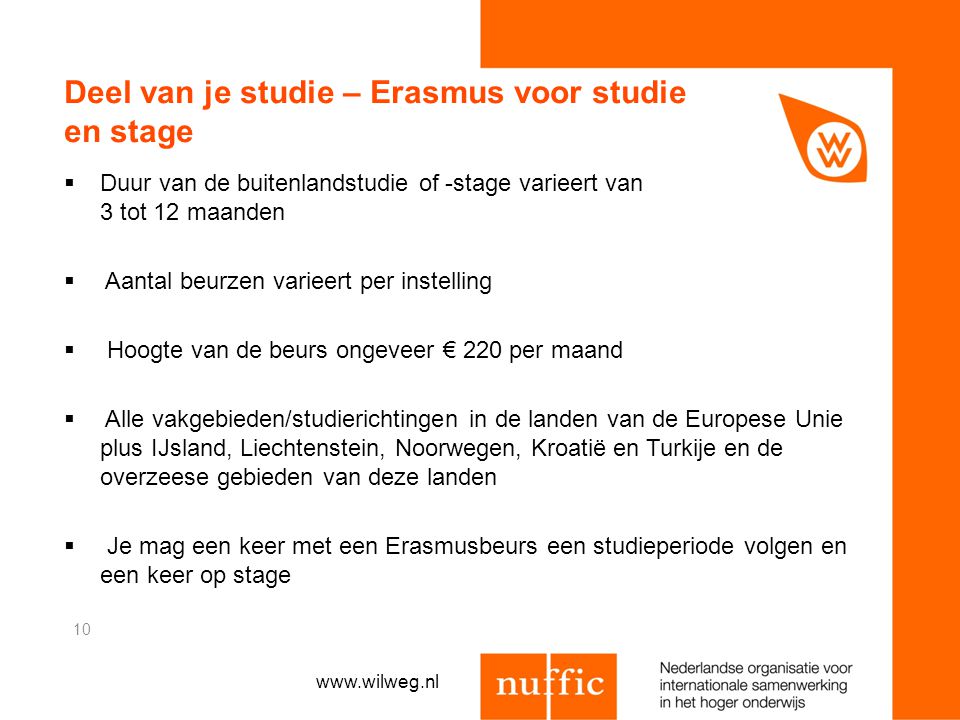 Deel van je studie – Erasmus voor studie en stage