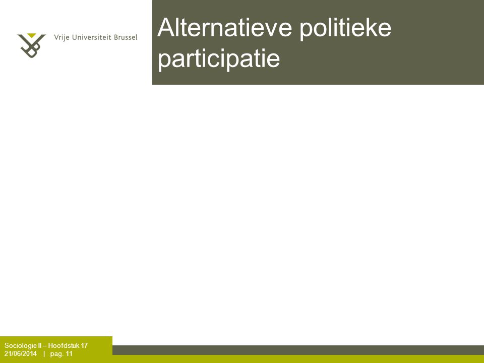 Alternatieve politieke participatie