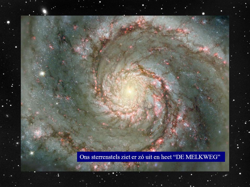 Ons sterrenstels ziet er zó uit en heet DE MELKWEG