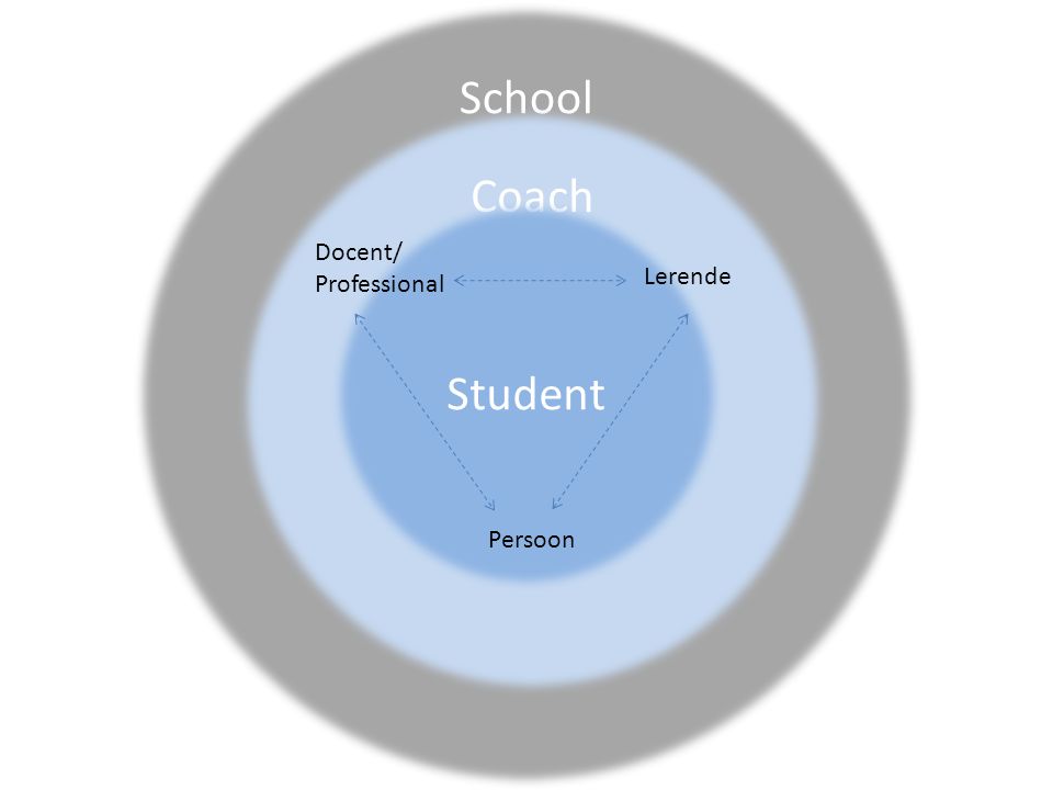 School Coach Student Docent/ Professional Lerende Persoon