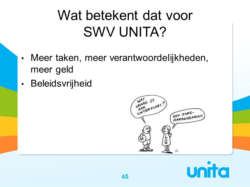 Wat betekent dat voor SWV UNITA