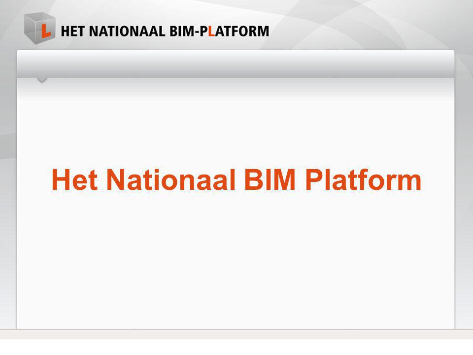 Het Nationaal BIM Platform