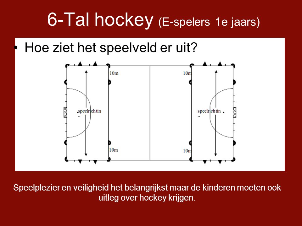 6-Tal hockey (E-spelers 1e jaars)