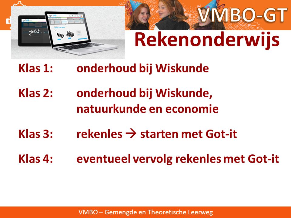VMBO-GT Rekenonderwijs