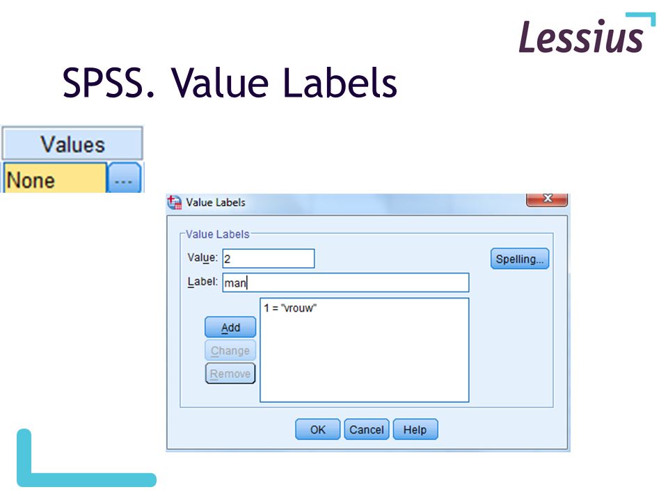 SPSS. Value Labels