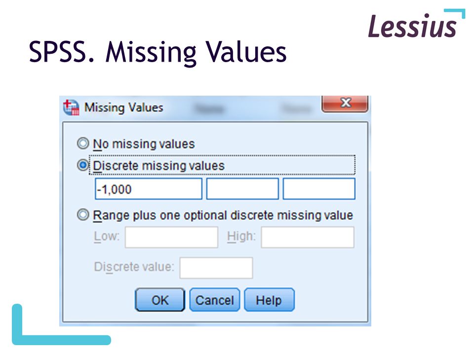 SPSS. Missing Values