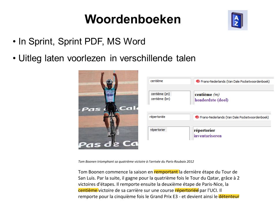Woordenboeken In Sprint, Sprint PDF, MS Word