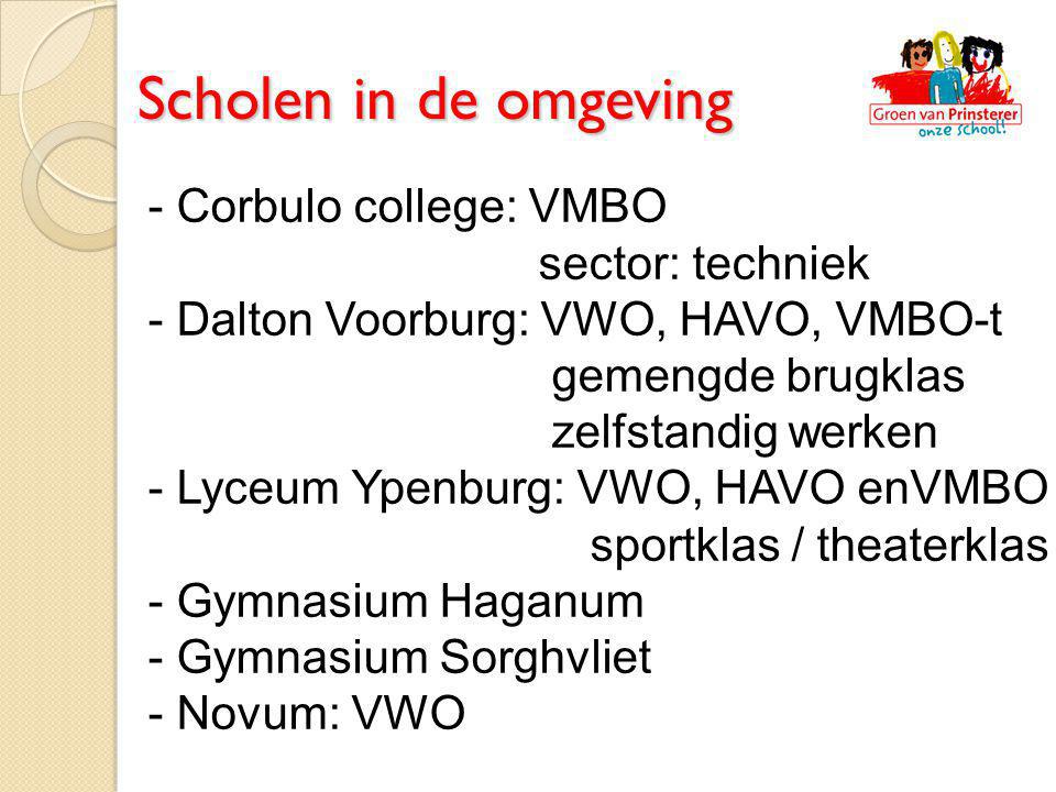 Scholen in de omgeving - Corbulo college: VMBO sector: techniek