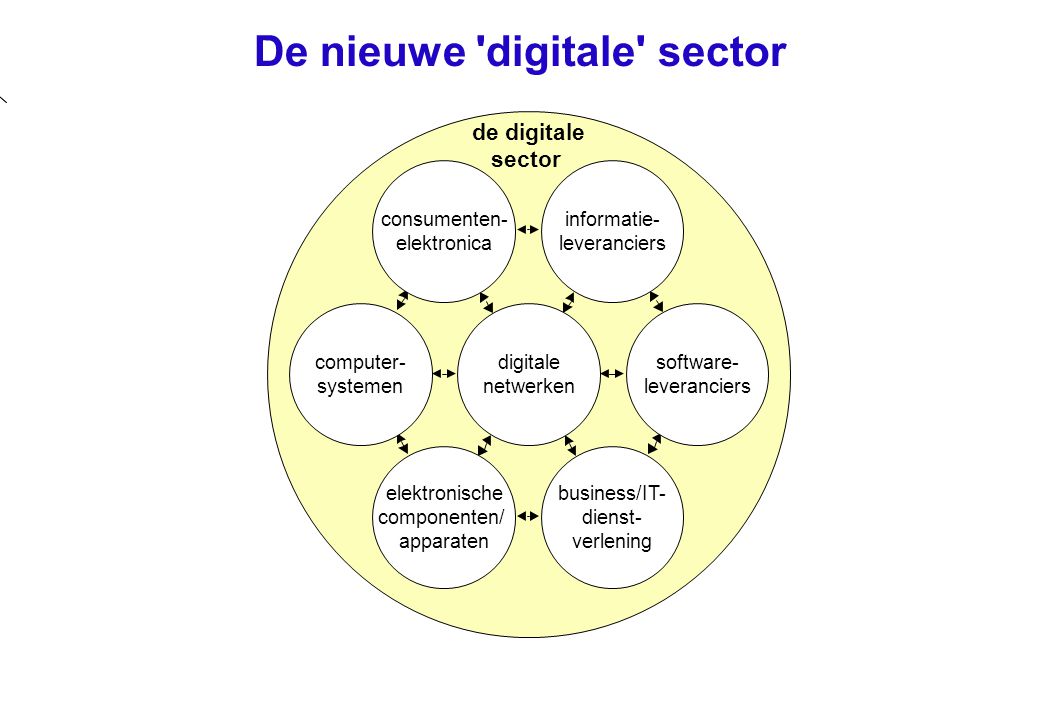 De nieuwe digitale sector