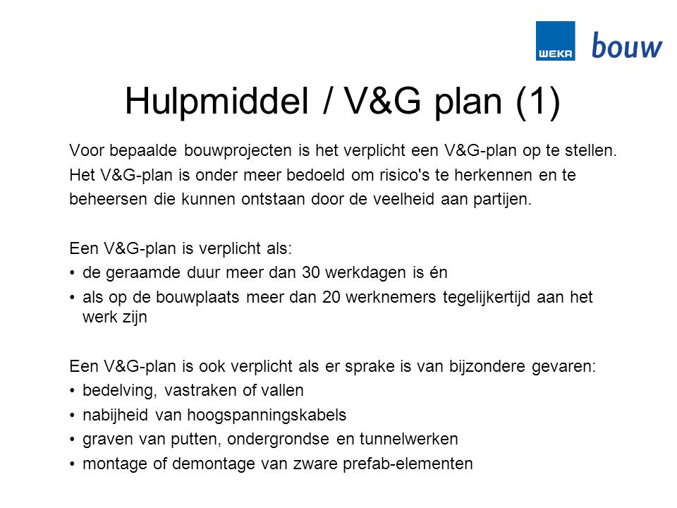 Hulpmiddel / V&G plan (1)