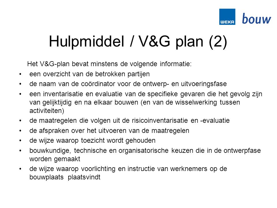 Hulpmiddel / V&G plan (2)