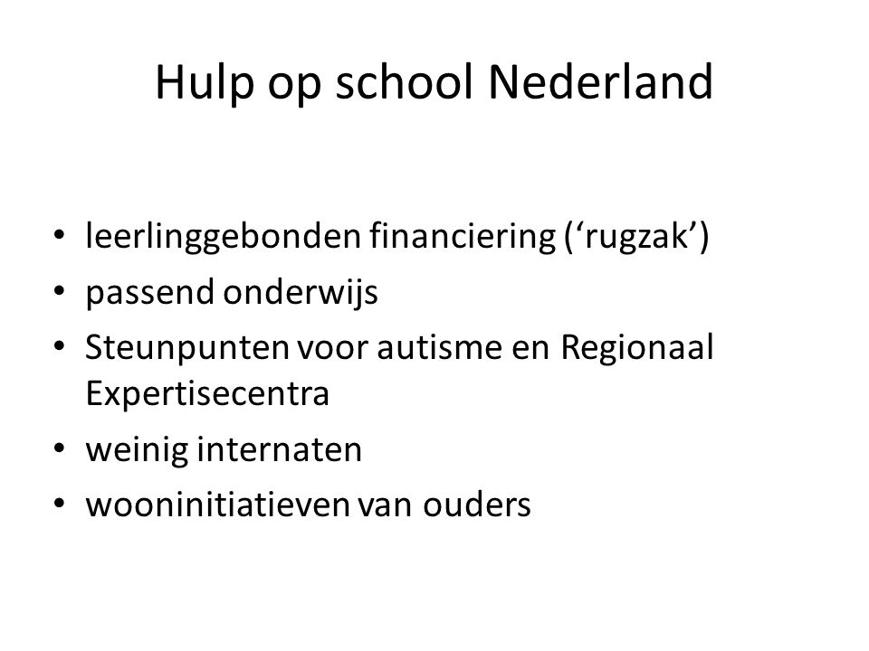 Hulp op school Nederland