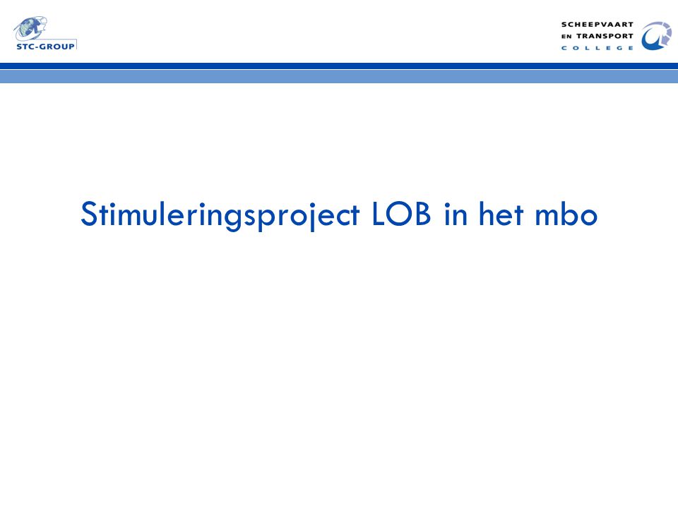 Stimuleringsproject LOB in het mbo