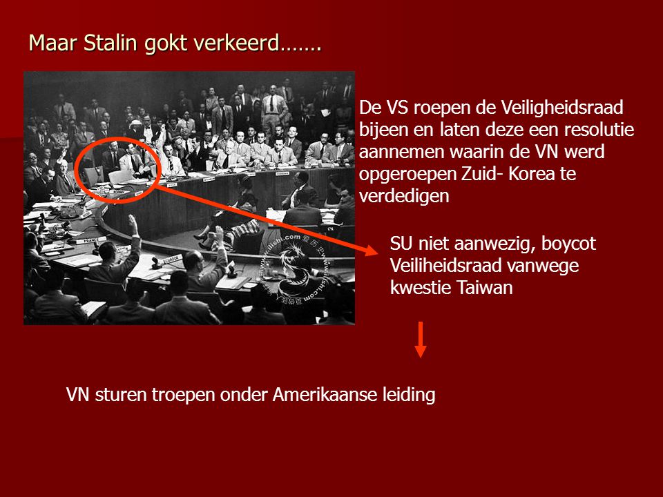 Maar Stalin gokt verkeerd…….