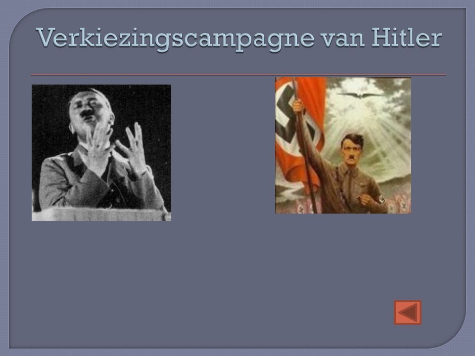 Verkiezingscampagne van Hitler