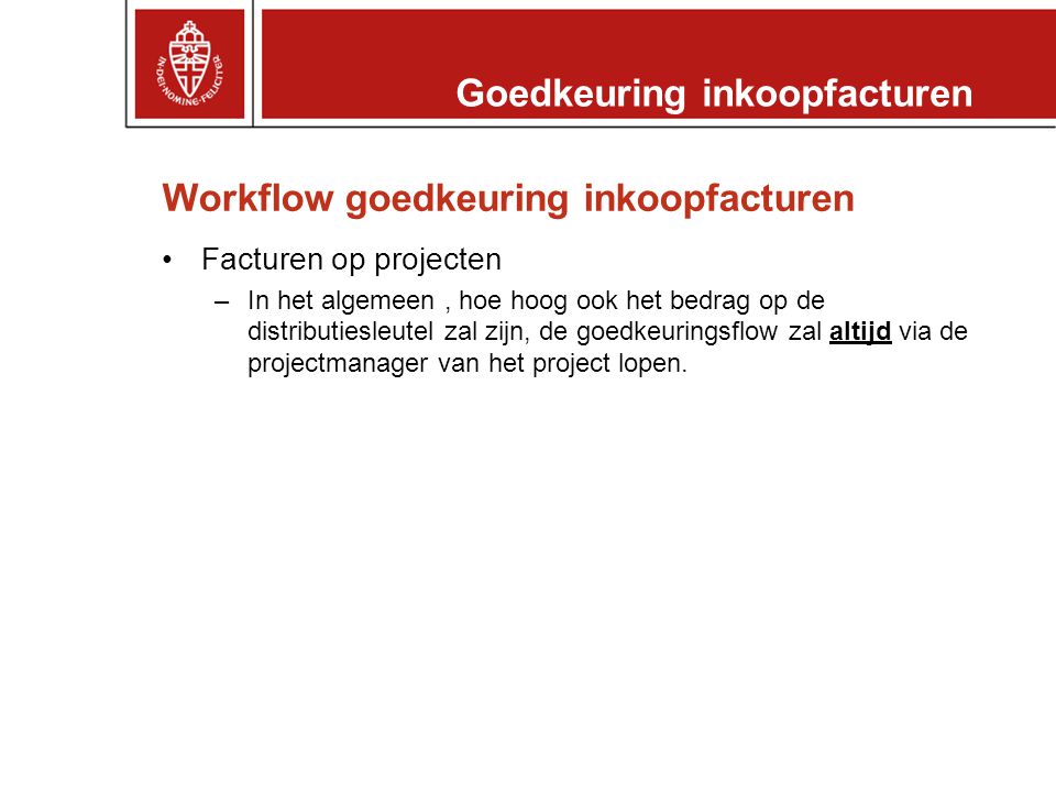 Workflow goedkeuring inkoopfacturen