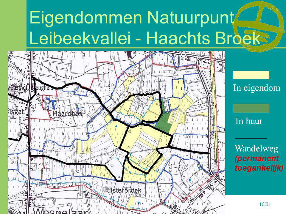 Eigendommen Natuurpunt Leibeekvallei - Haachts Broek