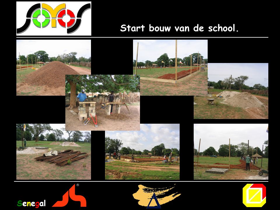 Start bouw van de school.