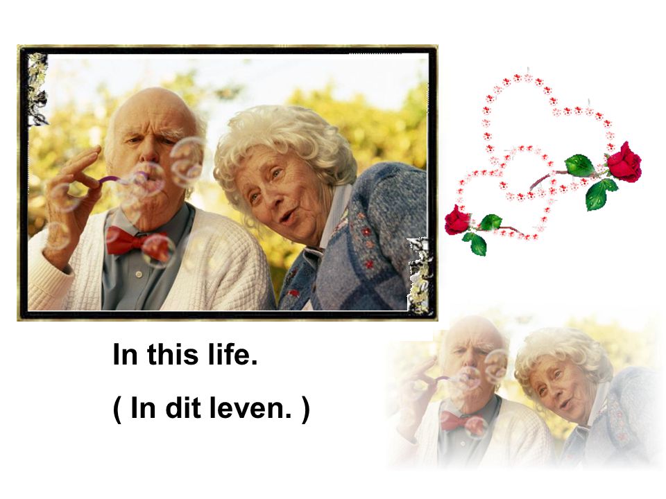 In this life. ( In dit leven. )