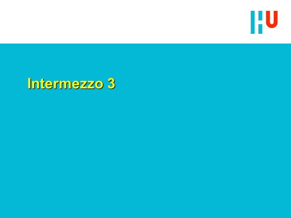 Intermezzo 3